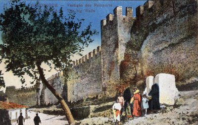 Hellas, Thessaloniki (eller Thessaloniki): Remains of the Walls - Postkort 1914-1918 av Unbekannt