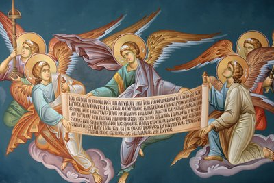 Gresk-ortodoks ikondetalj Thessalonique Hellas av Unbekannt