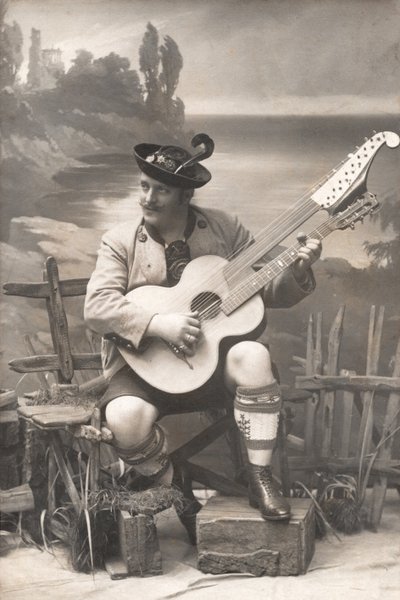 Gustav Rechl, Tyskland 1908 (s/hvitt-bilde) av Unbekannter Künstler