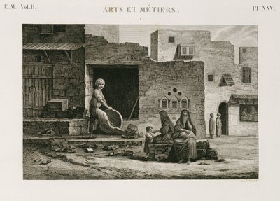 Maskinvare og isenkneverksliper, Egypt, ca 1798 av Unbekannt