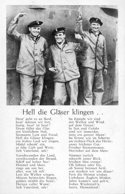 Hell die Glaeser klingen, postkort (litho) av Unbekannt