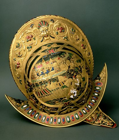 Hjelm til Charles IX (1550-74) 1500-tallet (gull og emalje) av Unbekannt