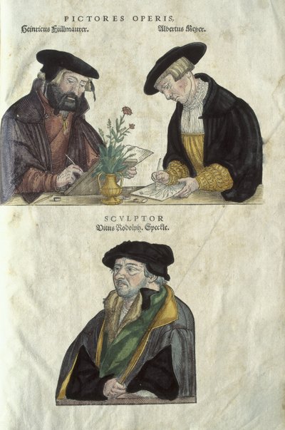 Herbals Albrecht Mayer, Veil Rudolph Speckle og Heinrich Fullmaurer av Unbekannt