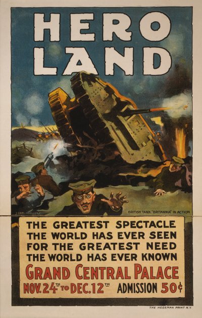 Hero Land-plakat, New York, New York av Unbekannt