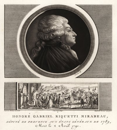 Ære Gabriel Riquetti, greve av Mirabeau av Unbekannt