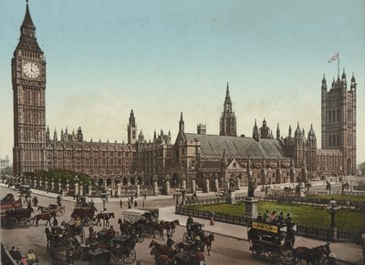 Houses of Parliament, London, ca. 1890-1900 (fotokromkanisk trykk) av Unbekannt