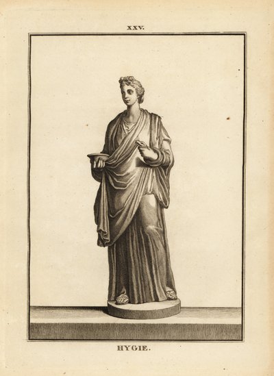 Hygieia, gresk og romersk gudinne for helse og renslighet, datter av medisinguden Asclepius av Unbekannt