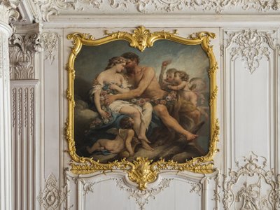 Hymen av Hercules og Hebe. Maleri av Charles Tremolieres (1703-1739). Prinsens rom. Hotel de Soubise, Paris av Unbekannt
