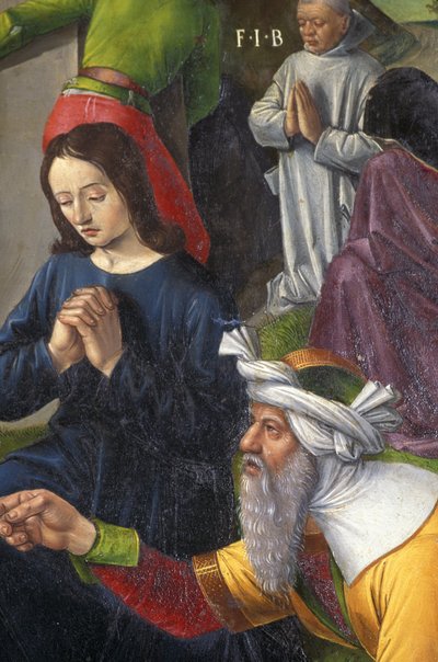 Indre & Loire N * 176 - Chateau de Loches - Detalj av altertavlen til korsfestelsen - Ecole de Jean Fouquet - 1485 - av Unbekannt