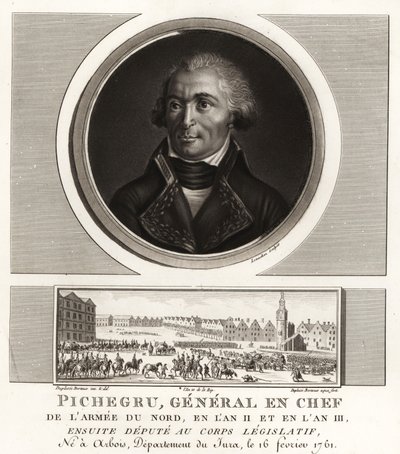 Jean Charles Pichegru, revolusjonær general og sjef for hæren i nord, sluttet seg senere til royalistene, døde i fengsel av Unbekannt