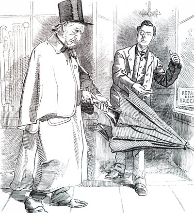 Joseph Chamberlain og William Ewart Gladstone. av Unbekannt