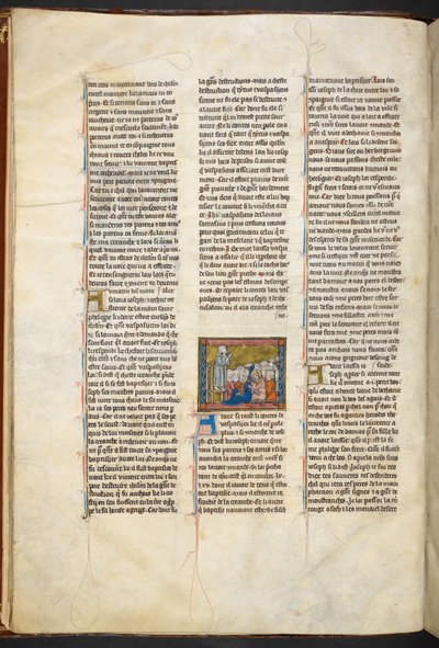 Josef av Arimathea forkynte for sine tilhengere fra historien om den hellige gral, ca 1315-1 av Unbekannter Künstler
