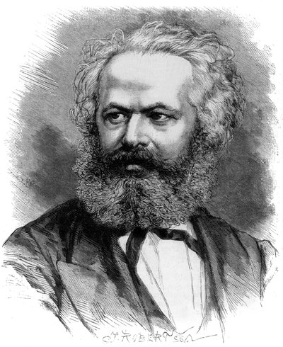 Karl Marx (gravering av Unknown
