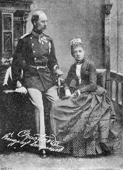 Kong Christian IX og dronning Louise av Danmark av Unbekannt
