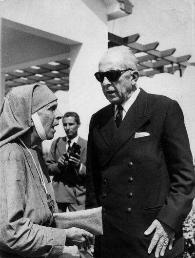 Kong Paul 1. av Hellas og prinsesse Andrew av Hellas (svigermor til Elizabeth II) 18. september av Unbekannt