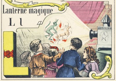 L: tryllelykt - Games Alphabet, ca. 1890 (illustrasjon) av Unbekannt