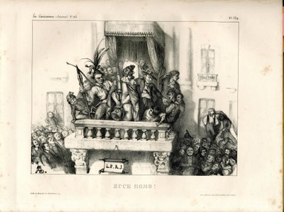 Karikaturen (1830) politisk, satirisk i svart-hvitt av Unbekannter Künstler