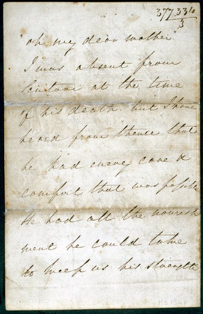 Brev fra Florence Nightingale, mai 1856 av Unbekannt
