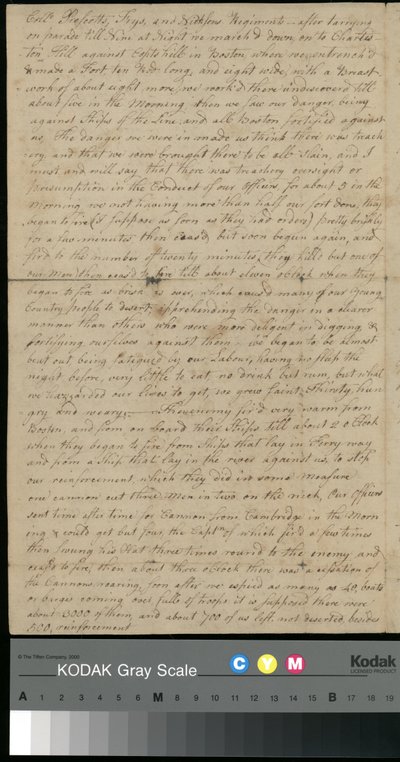Brev fra Peter Brown til Sarah Brown, 25. juni 1775 (papir) av Unbekannter Künstler