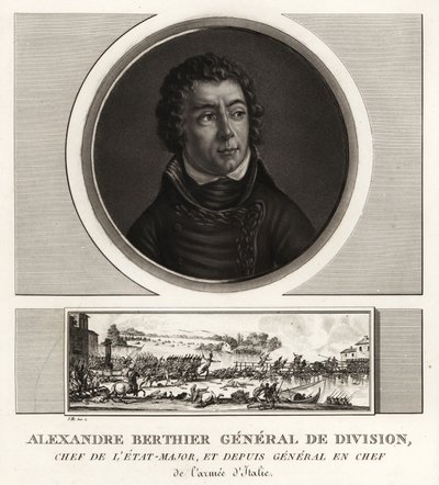 Louis-Alexandre Berthier, prins av Wagram, sjefsgeneral for Army of Italy av Unbekannt