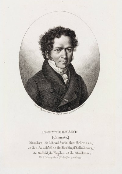 Louis Jacques Thenard , fransk kjemiker av Unbekannt