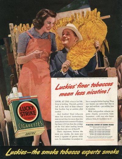Lucky Strike sigarettannonse av Benjamin Baud