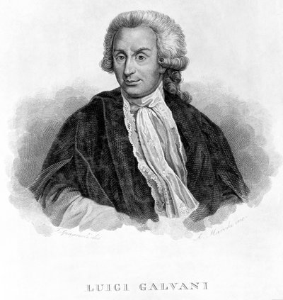 Luigi Galvani , italiensk fysiolog, ca 1770-tallet av Unbekannt