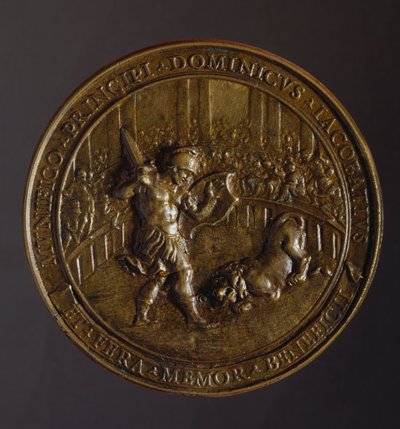 Medalje til minne om pesten oppslukt Roma i årene 1656-1657 av William M. Timlin