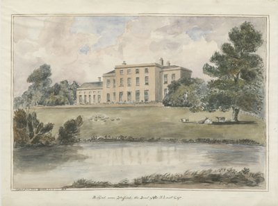 Milford House: vannfargemaleri, 1848 av Unbekannt