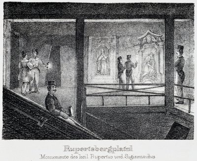 Saltgruve: Monument av Saint Rupert og Saint Sigismund, i Durrnberg, Østerrike av Unbekannt