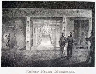 Saltgruve: Underjordisk monument til Kaiser Franz, ved inngangen til gruven, i Durrnburg, Østerrike av Unbekannt