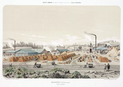 Gruvedrift, metallmalm Sinkmalm, Neutral Moresnet (Moresnet nøytre) av Unbekannt