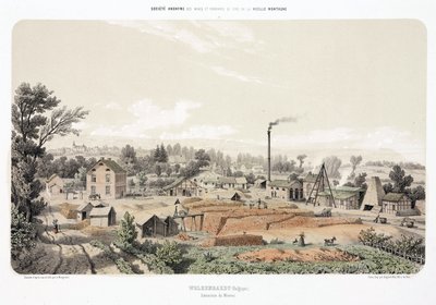 Gruvedrift, metallmalm Utvinning av sinkmalm, Welkenraedt, Belgia av Unbekannt