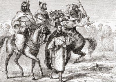 Moors på 1800-tallet, fra 'Afrika' av Keith Johnston, utgitt 1884 av Unknown