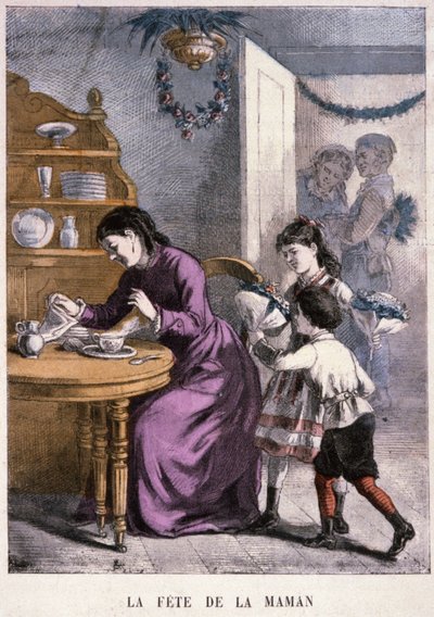 Morsdag, ca. 1870–1880 (gravering) av Unbekannter Künstler