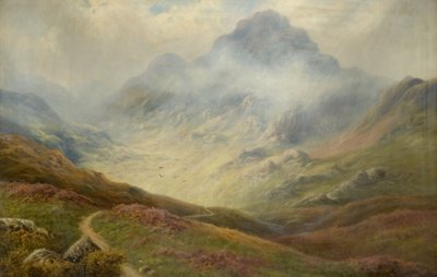 Fjellscene av Unbekannt