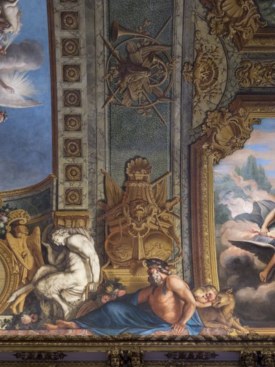 Mytologiske figurer. Malt dekor av Francois Perrier (1594-1649) av Unbekannt