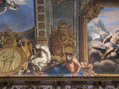 Mytologiske figurer. Malt dekor av Francois Perrier (1594-1649) av Unbekannt