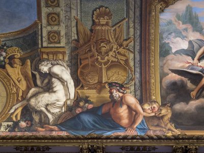 Mytologiske figurer. Malt dekor av Francois Perrier (1594-1649) av Unbekannt