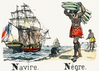 N - Navire Negre - Child Entertainment Alphabet ca. 1890 (litografi) av Unbekannt