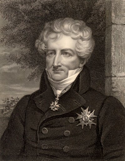 Naturforsker Georges Cuvier, Paris, Frankrike, ca. 1810 (s/hvitt-bilde) av Unbekannt