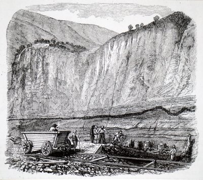 Navvies jobber på Liverpool-Manchester Railway. av Unbekannt
