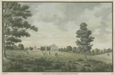 Needwood - Brickley Lodge: vannfargemaleri, nd [1786] av Unbekannt