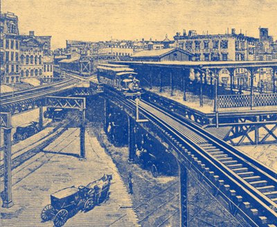 New York T-bane av Unbekannter Künstler