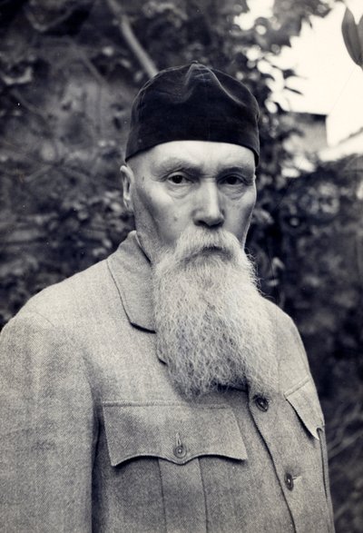 Nicholas Roerich, Naggar, India, ca. 1936-42 (s/hvitt-bilde) av Unbekannt