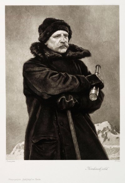 Nils Adolf Erik Nordenskjold, svensk geolog og arktisk oppdagelsesreisende, ca 1880-tallet av Unbekannt