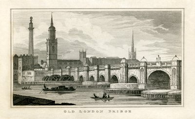 Old London Bridge av Unbekannt