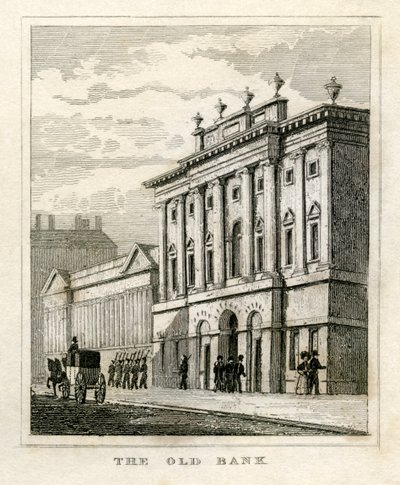 Gammel front av Bank of England før 1835 av Unbekannt