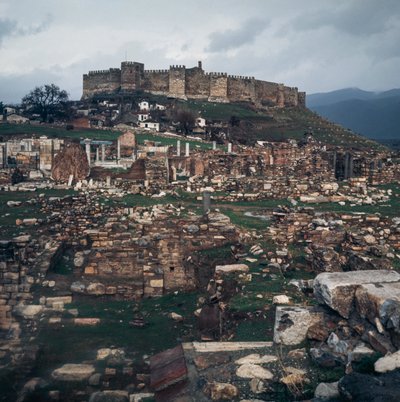 Det osmanske slottet i Ayasuluk, Selcuk, Izmir-provinsen, Tyrkia av Benjamin Baud