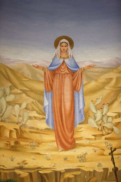 Maleri i visitasjonskirken i Ein Kerem: Jomfru Maria i det hellige land, Ein Kerem, Israel av Unbekannt